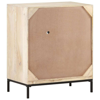 323508 vidaXL Sideboard 60x35x70 cm Solid Mango Wood and Natural Cane