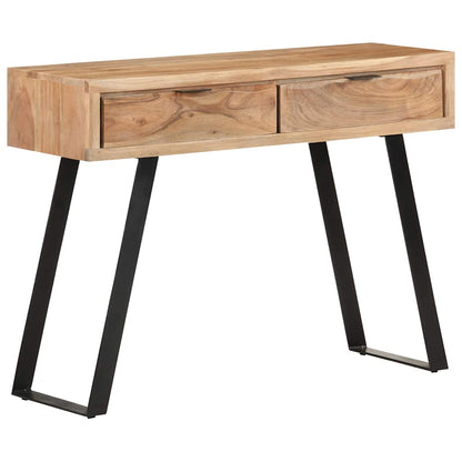 323522 vidaXL Console Table 100x35x76 cm Solid Acacia Wood with Live Edges