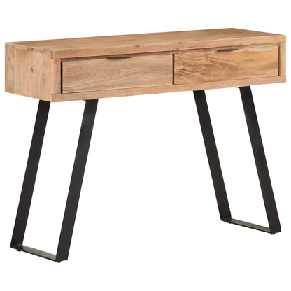 323522 vidaXL Console Table 100x35x76 cm Solid Acacia Wood with Live Edges