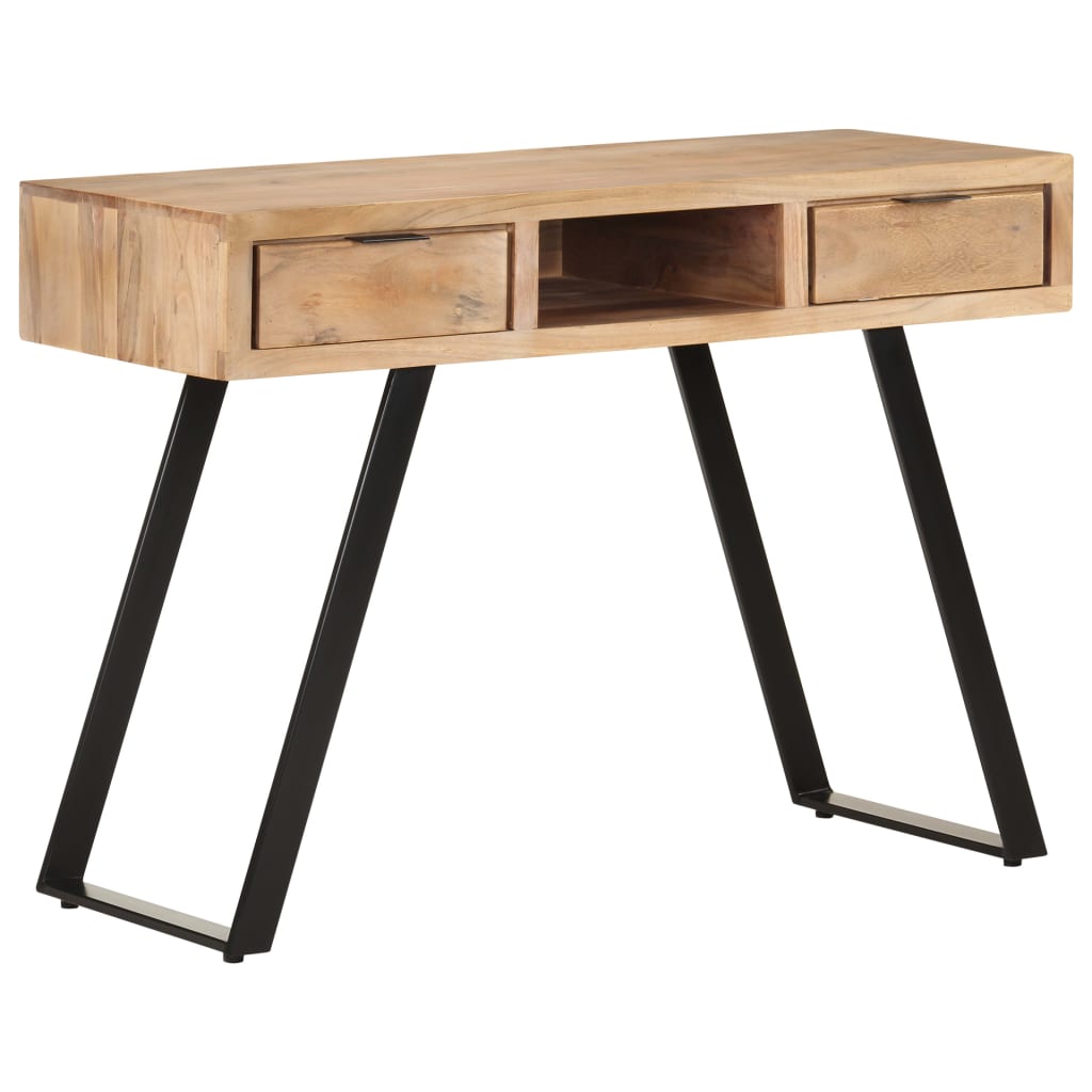 Desk 107x45x79 cm Solid Acacia Wood with Live Edges