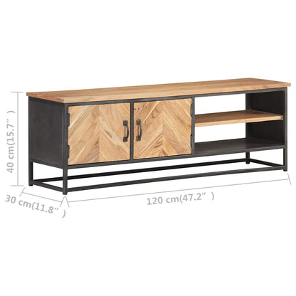 323524 vidaXL TV Cabinet 120x30x40 cm Solid Acacia Wood