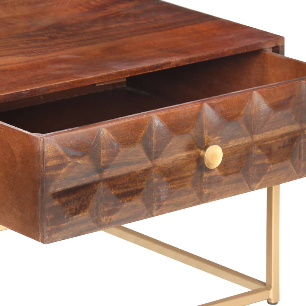Coffee Table 112x50x40 cm Solid Mango Wood