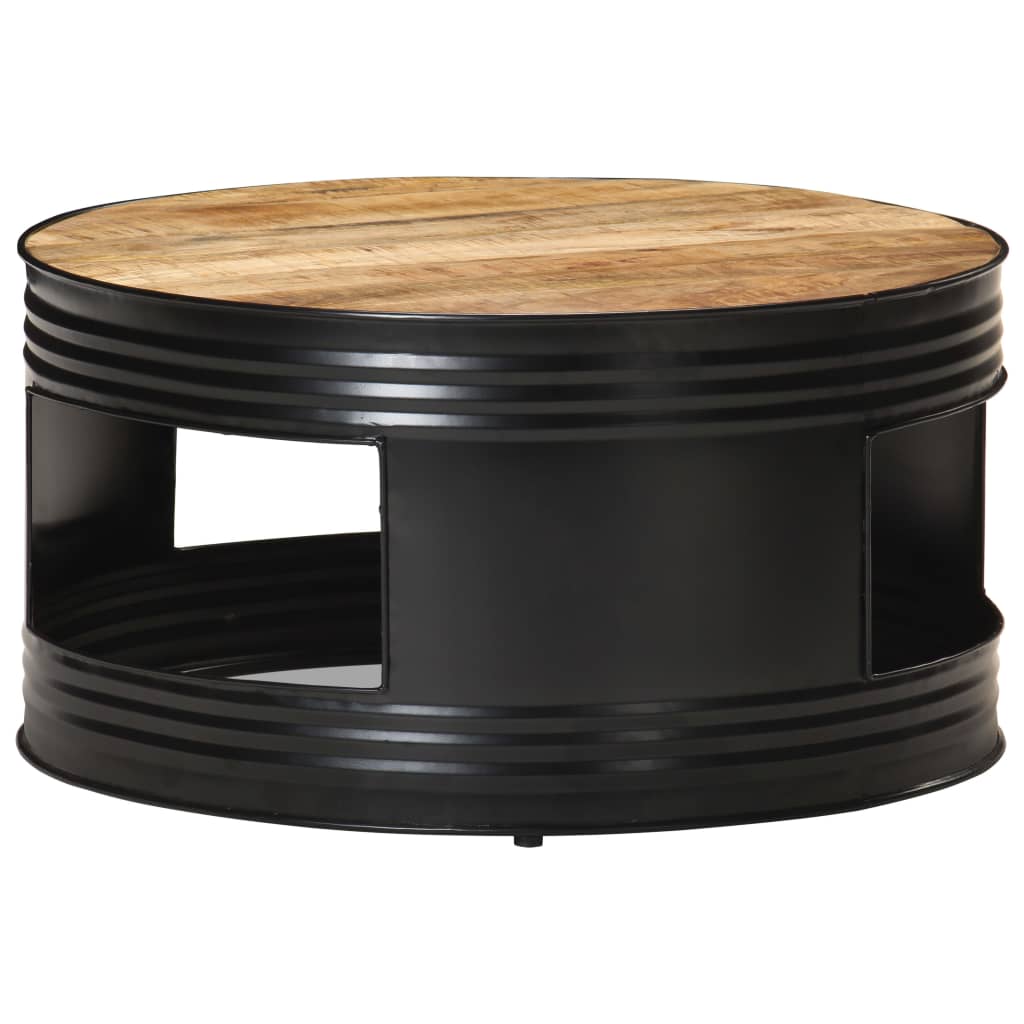 Coffee Table | Black and Natural Wood