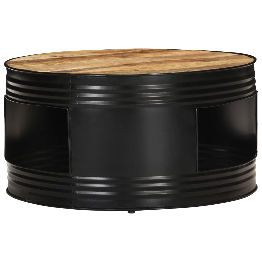 Coffee Table | Black and Natural Wood