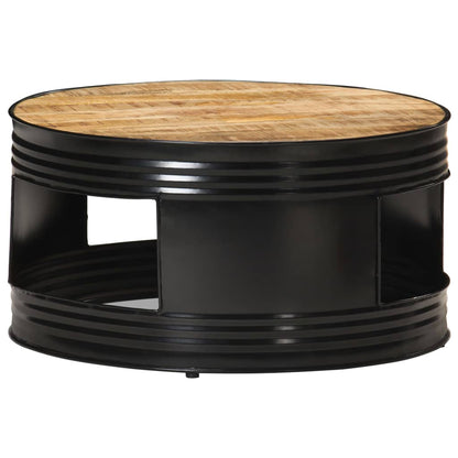 Coffee Table | Black and Natural Wood