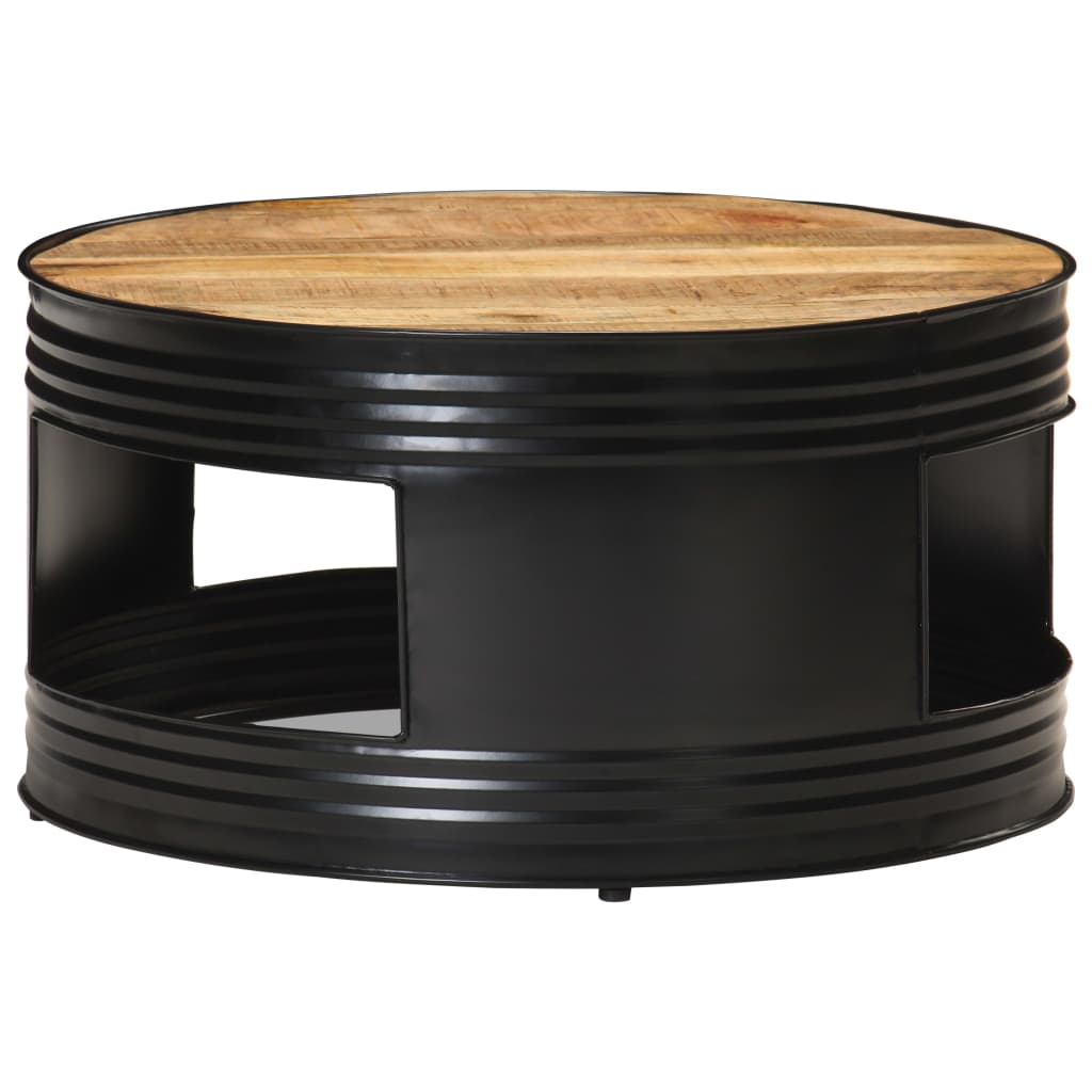 Coffee Table | Black and Natural Wood
