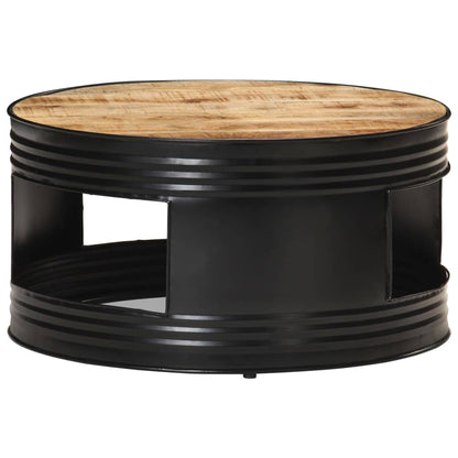 Coffee Table | Black and Natural Wood