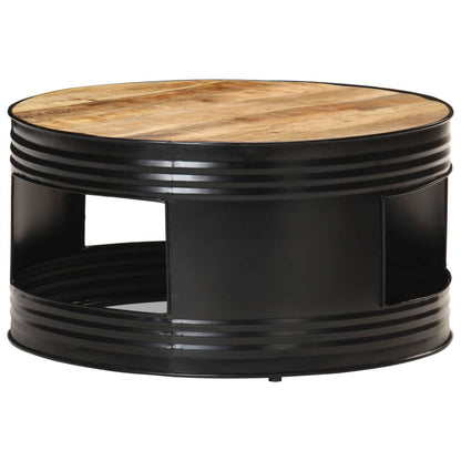 Coffee Table | Black and Natural Wood
