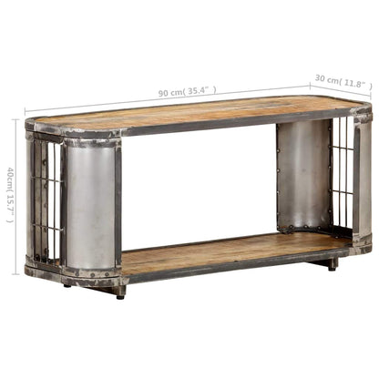 321959 vidaXL TV Cabinet 90x30x40 cm Solid Mango Wood