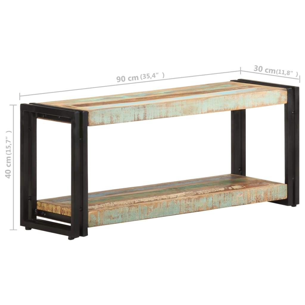 TV Cabinet | Mixed Colour | Reclaimed Wood | Large | TV Cabinet