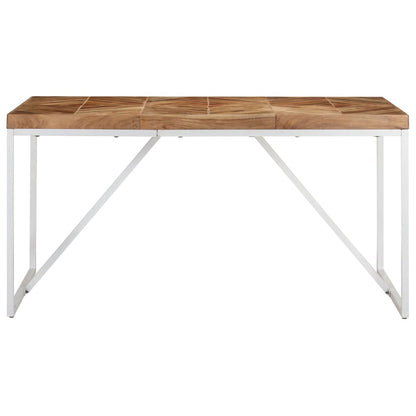 Dining Table 140x70x76 cm Solid Acacia and Mango Wood