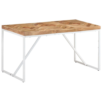 Dining Table 140x70x76 cm Solid Acacia and Mango Wood