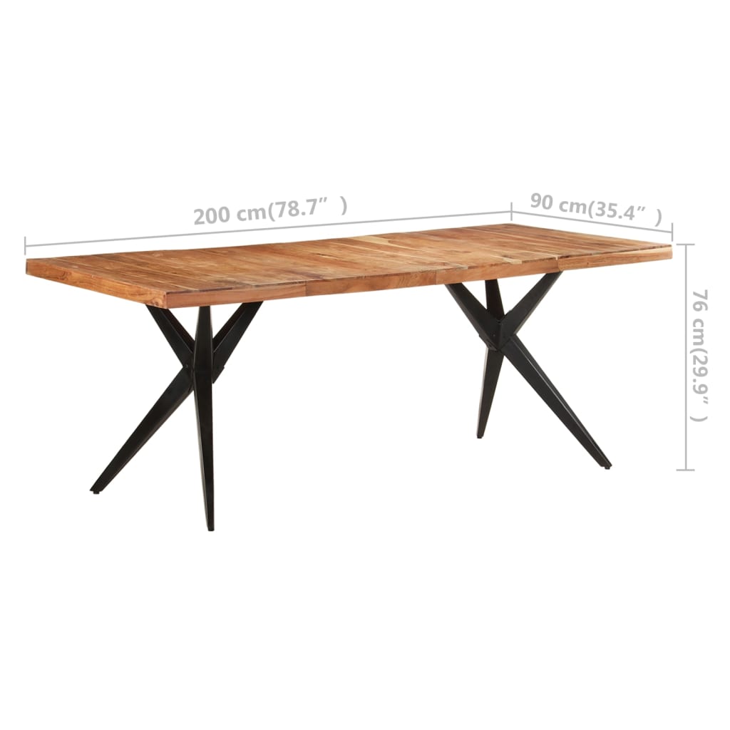 Dining Table | Acacia Wood | Solid Acacia Wood | Large | Durable