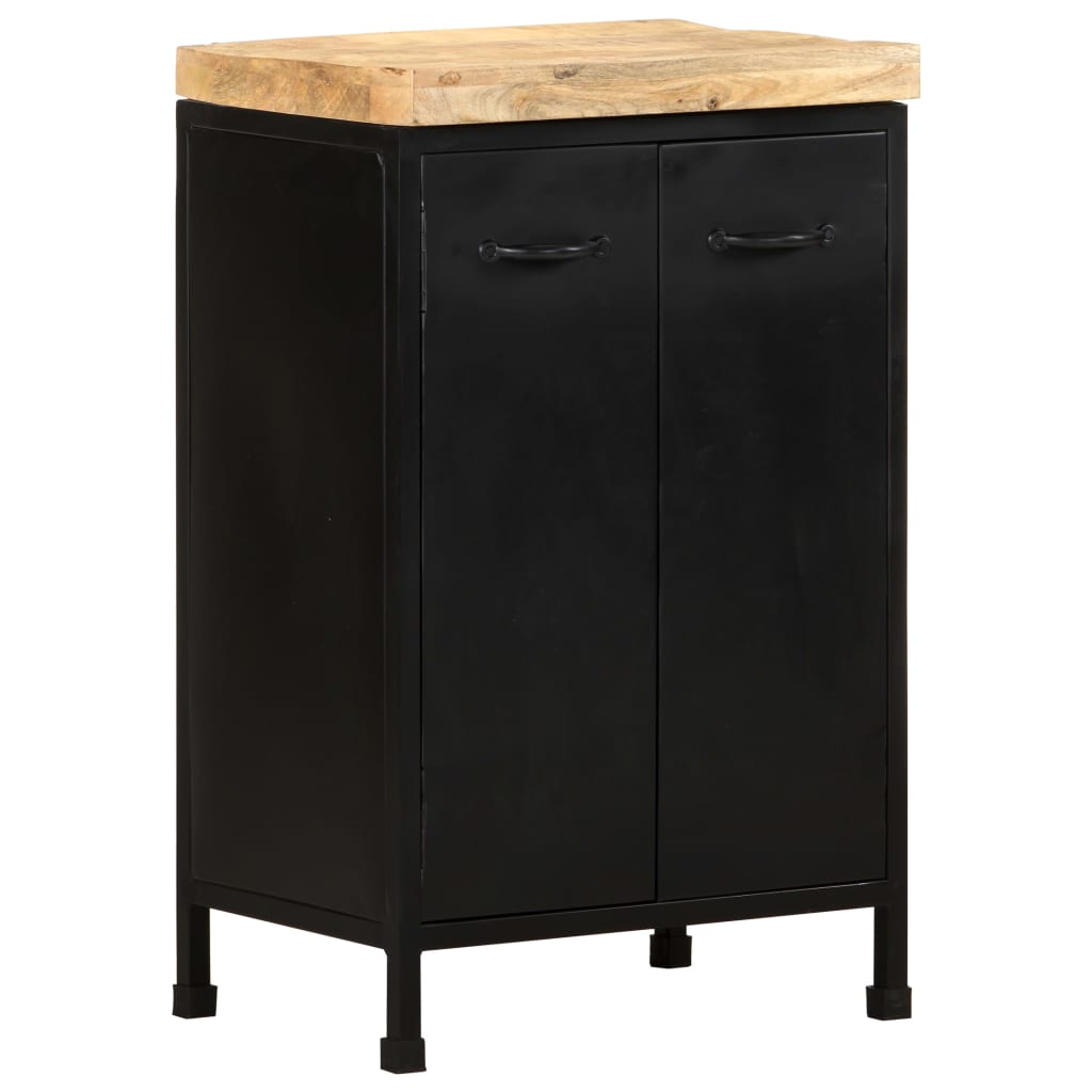 Sideboard | Rough mango wood with a natural finish and black iron