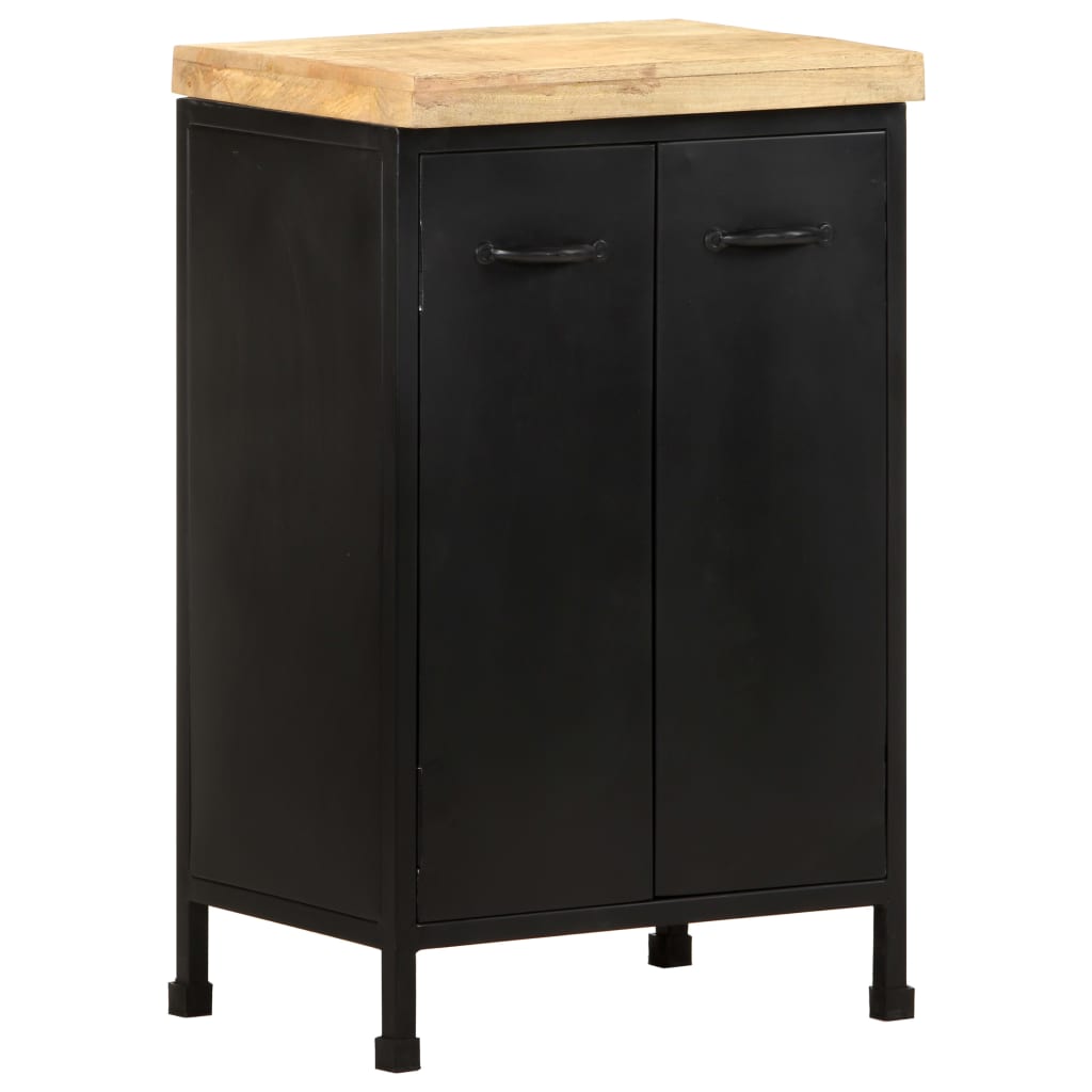 Sideboard | Rough mango wood with a natural finish and black iron