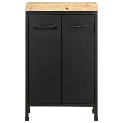Sideboard | Rough mango wood with a natural finish and black iron