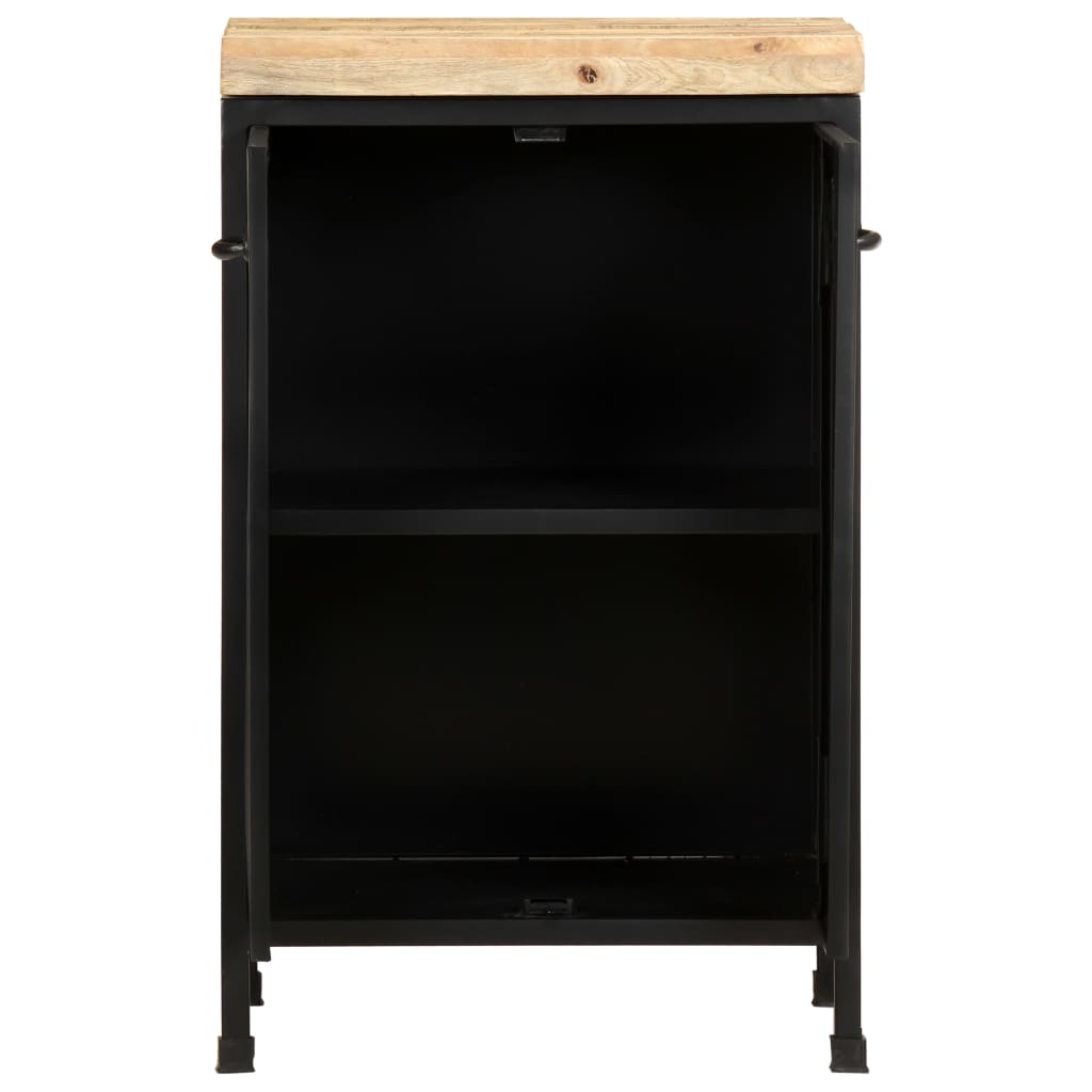 Sideboard | Rough mango wood with a natural finish and black iron