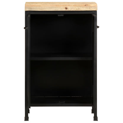 Sideboard | Rough mango wood with a natural finish and black iron