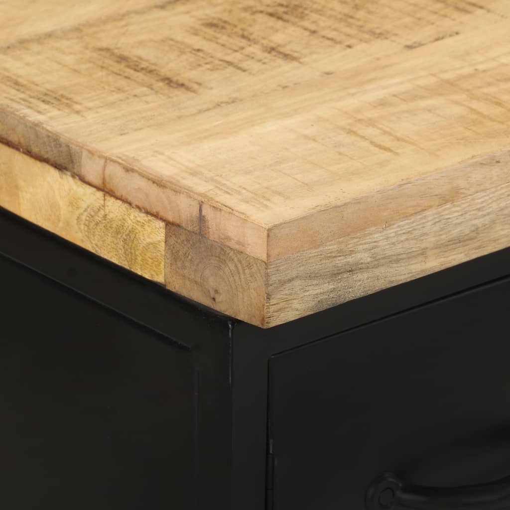 Sideboard | Rough mango wood with a natural finish and black iron