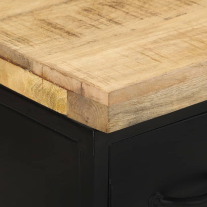 Sideboard | Rough mango wood with a natural finish and black iron