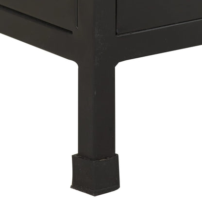 Sideboard | Rough mango wood with a natural finish and black iron