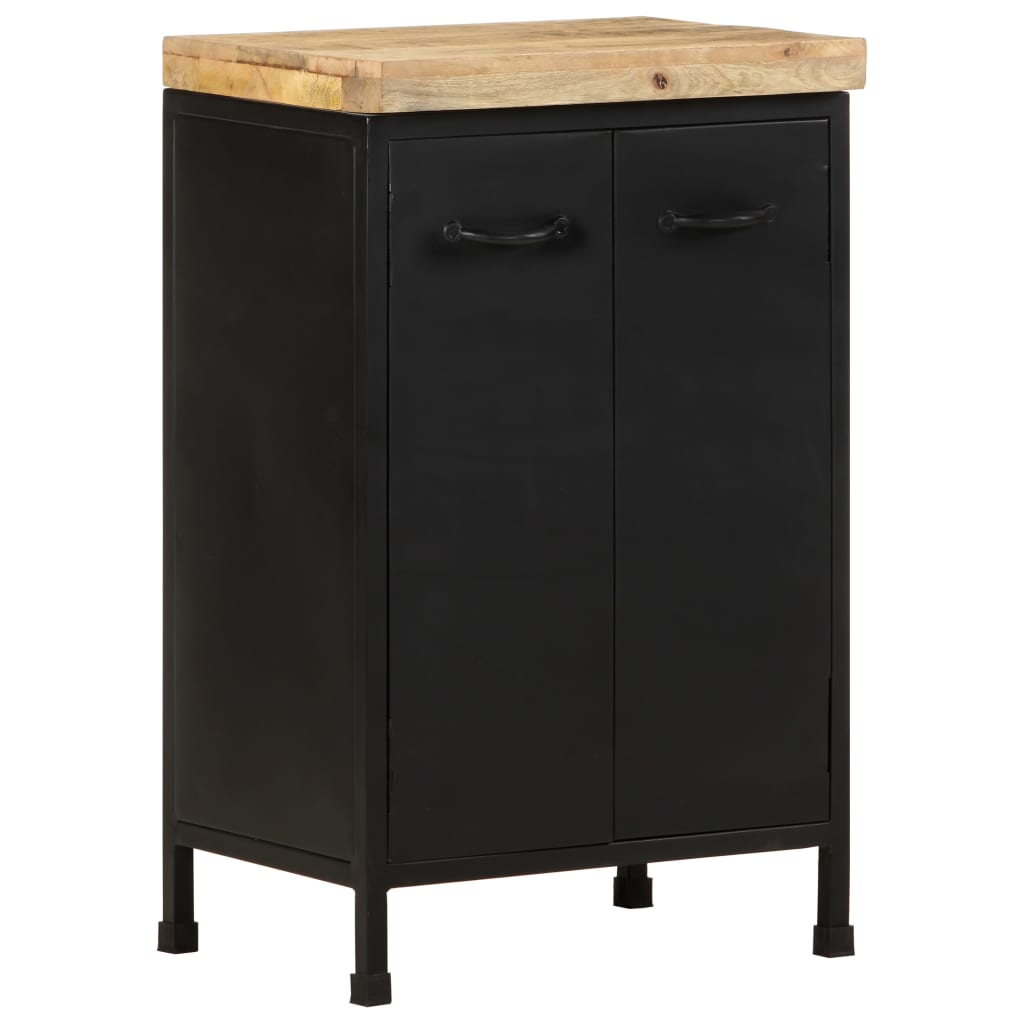 Sideboard | Rough mango wood with a natural finish and black iron