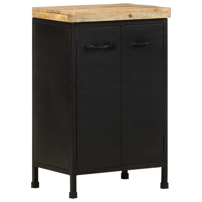 Sideboard | Rough mango wood with a natural finish and black iron