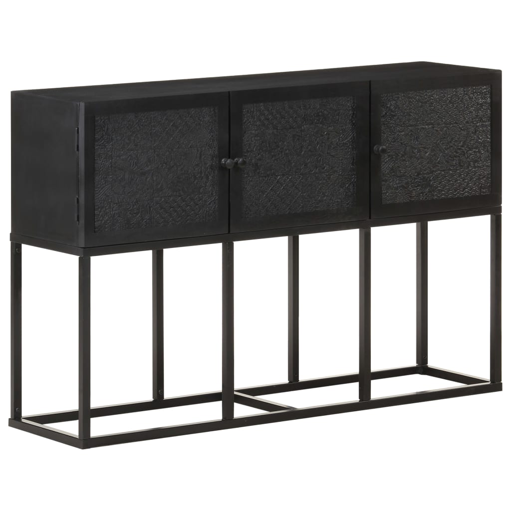 Sideboard | Black | Solid Mango Wood | Sideboard | Rectangular