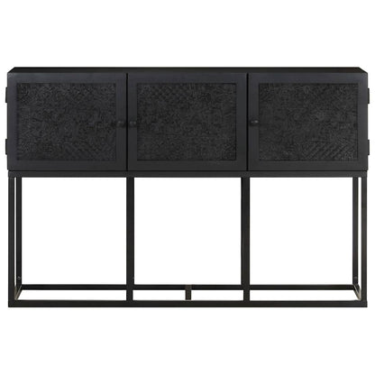 323579 vidaXL Sideboard 115x30x76 cm Solid Mango Wood