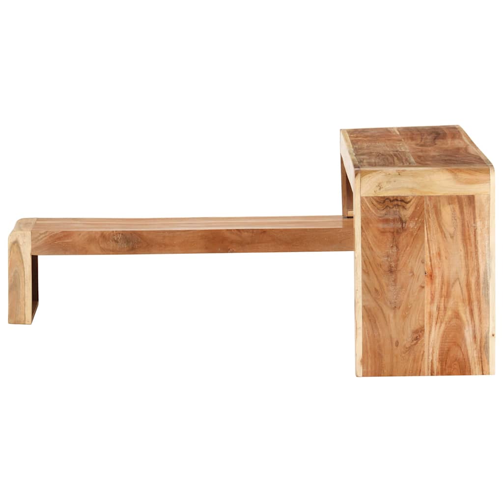 323589 vidaXL 2 Piece TV Cabinet Solid Acacia Wood
