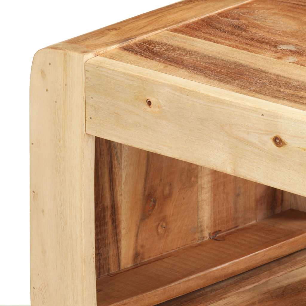 323589 vidaXL 2 Piece TV Cabinet Solid Acacia Wood