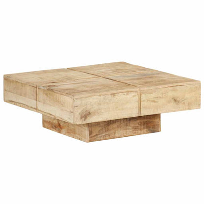 Coffee Table 80x80x28 cm Solid Mango Wood
