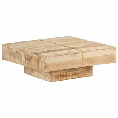 Coffee Table 80x80x28 cm Solid Mango Wood