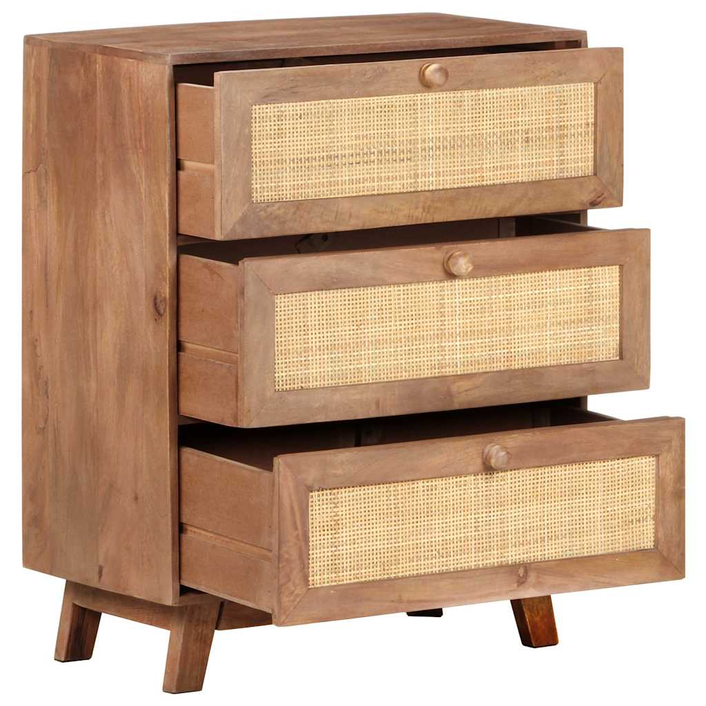 323595 vidaXL Sideboard 61x35x76 cm Solid Mango Wood