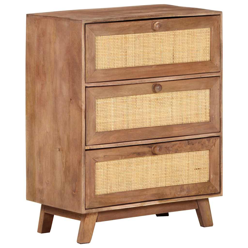 323595 vidaXL Sideboard 61x35x76 cm Solid Mango Wood