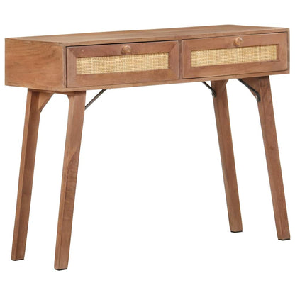 323598 vidaXL Console Table 100x35x76 cm Solid Mango Wood