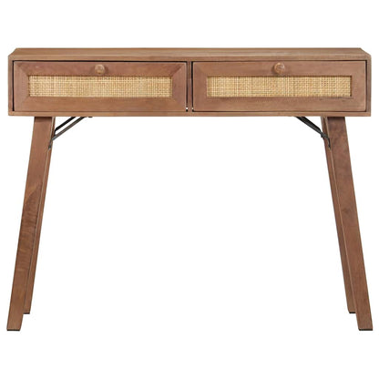 323598 vidaXL Console Table 100x35x76 cm Solid Mango Wood