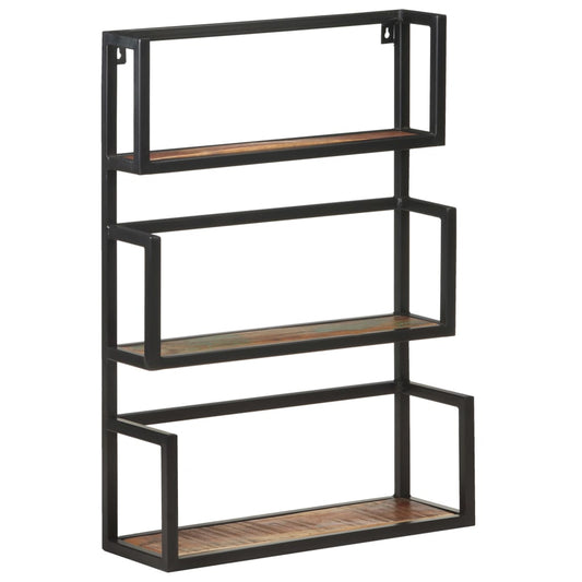 321075 vidaXL Wall Shelf 60x20x85 cm Solid Reclaimed Wood