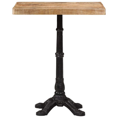 Bistro Table 60x60x77 cm Rough Mango Wood