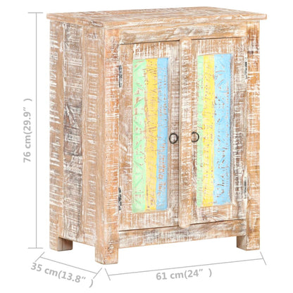 Sideboard 61x35x76 cm Rough Acacia Wood