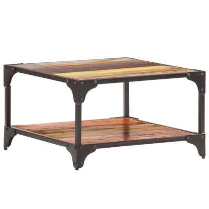 321795 vidaXL Coffee Table 60x60x35 cm Solid Reclaimed Wood
