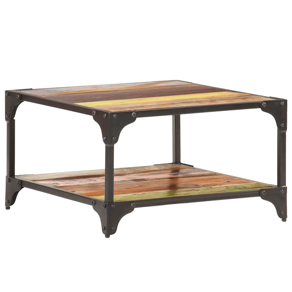 321795 vidaXL Coffee Table 60x60x35 cm Solid Reclaimed Wood
