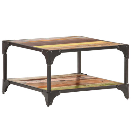 321795 vidaXL Coffee Table 60x60x35 cm Solid Reclaimed Wood