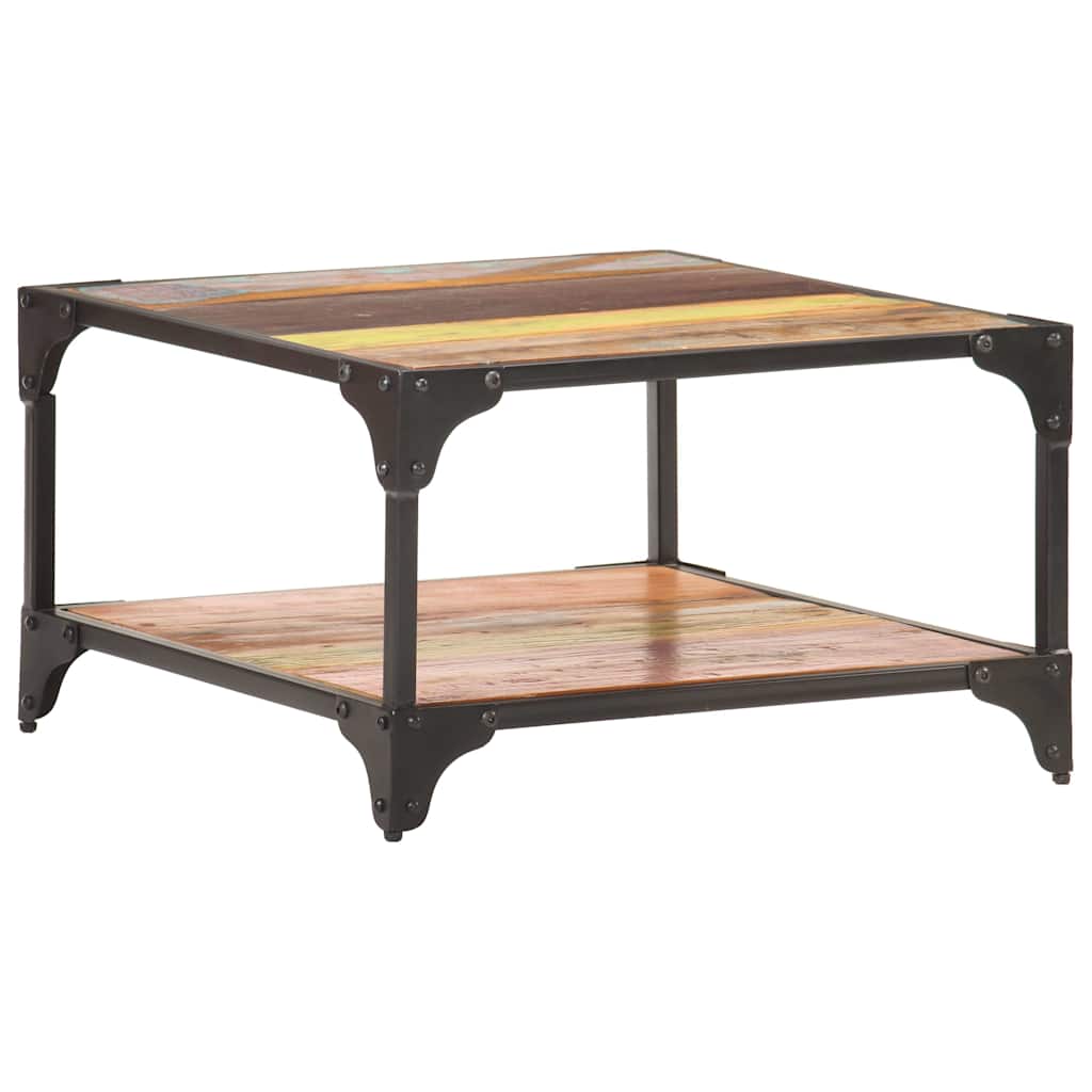 321795 vidaXL Coffee Table 60x60x35 cm Solid Reclaimed Wood