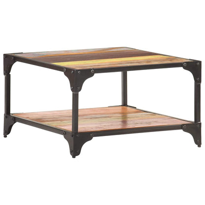 321795 vidaXL Coffee Table 60x60x35 cm Solid Reclaimed Wood
