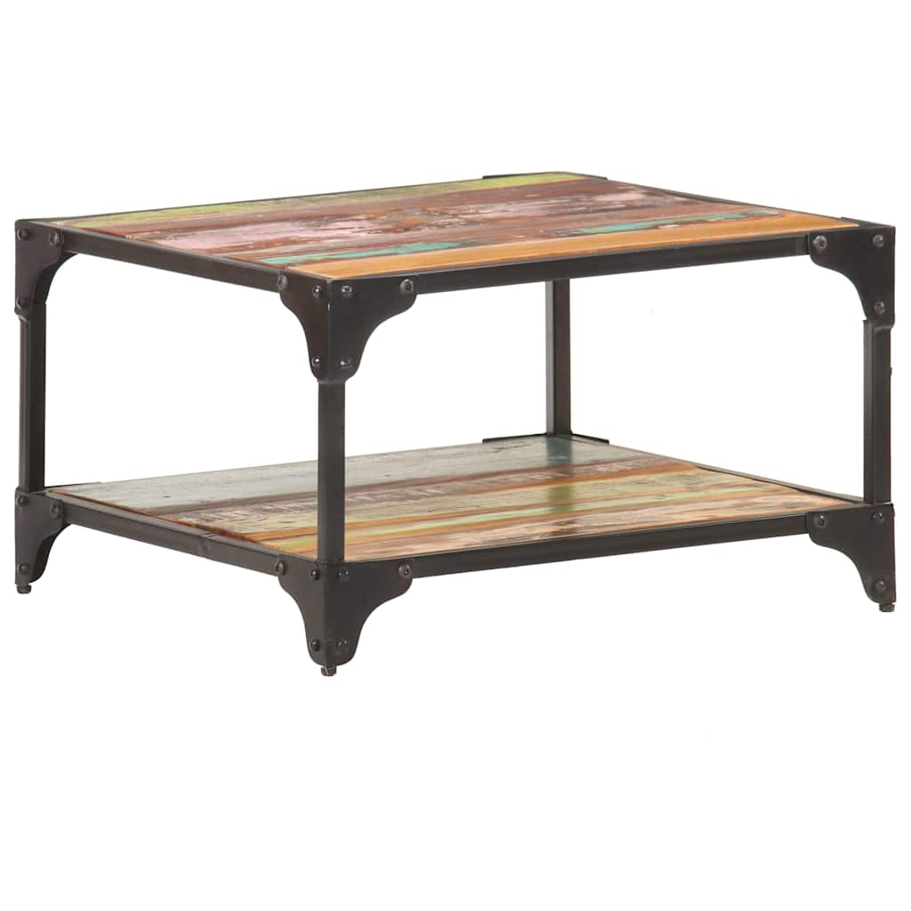 321795 vidaXL Coffee Table 60x60x35 cm Solid Reclaimed Wood