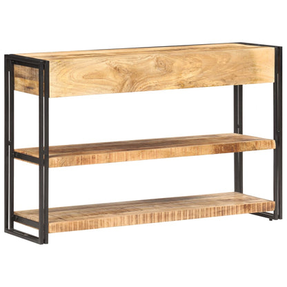 Sideboard 120x30x75 cm Solid Rough Mango Wood