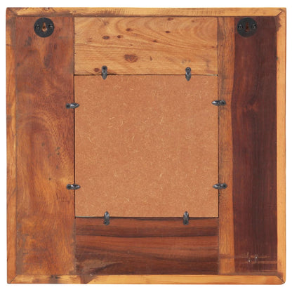 Mirror with Buddha Cladding 50x50 cm Solid Reclaimed Wood