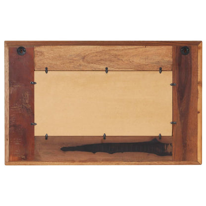 Mirror with Buddha Cladding 80x50 cm Solid Reclaimed Wood