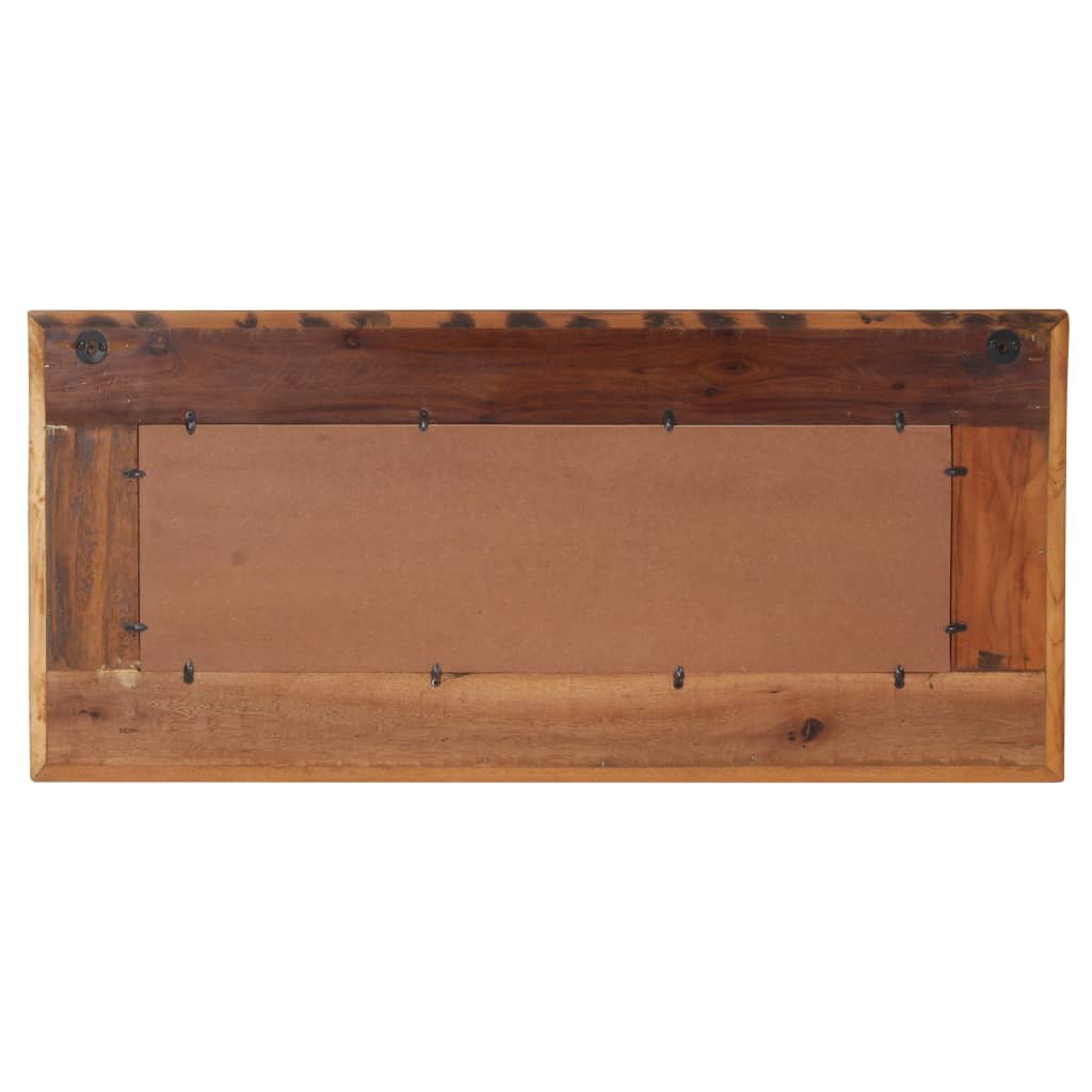 Mirror with Buddha Cladding 110x50 cm Solid Reclaimed Wood